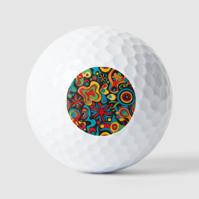Hippie Golf Balls Golfball (Vorderseite)