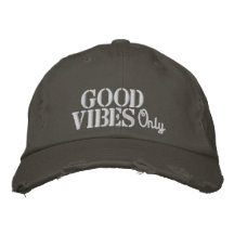 Hippie Good Vibes Zitat Rustikales Grau Vintag