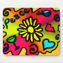 Hippie-Graffiti Mousepad