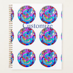 Hippie Groovy Liebe Circles Planer