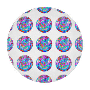 Hippie Groovy Liebe Circles Schneidebrett