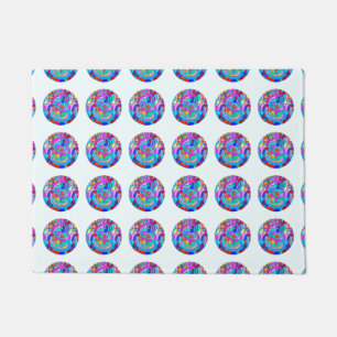 Hippie groovy Liebe Fußmatte