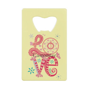 Hippie Groovy Liebe Sign Thunder_Cove Geldbeutel Flaschenöffner