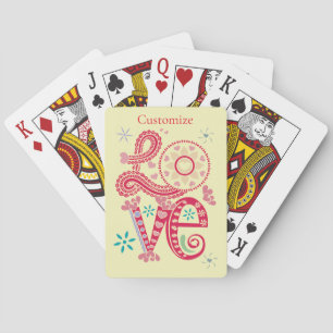 Hippie Groovy Liebe Sign Thunder_Cove Spielkarten