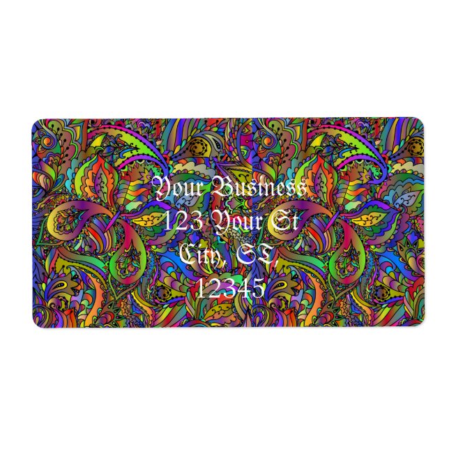 Hippie Groovy Psychedelic Design Thunder_Cove (Vorne)