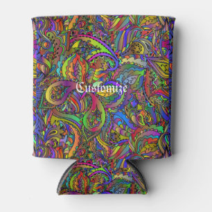 Hippie Groovy Psychedelic Design Thunder_Cove Dosenkühler