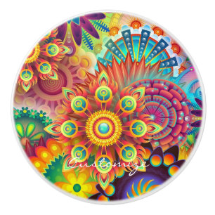 Hippie Groovy Techno Psychedelic Thunder_Cove Keramikknauf