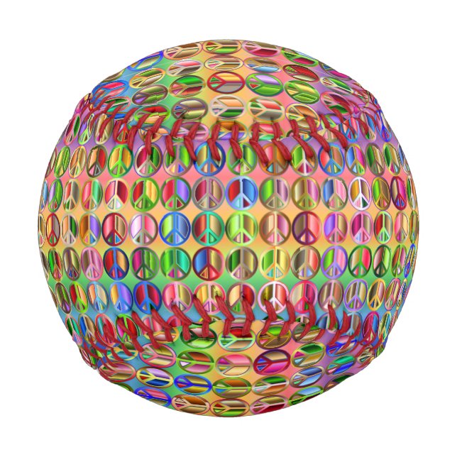 Hippie groovyThunder_Cove Friedenssymbole Baseball (Rückseite)