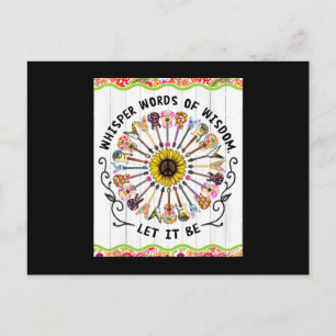 Hippie Guitar Postkarte