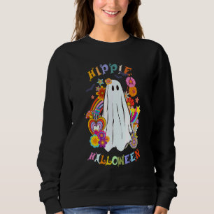 Hippie Halloween 60er 70er Vibes Retro Halloween Sweatshirt