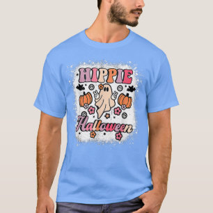 Hippie Halloween 70 s Vibes Funny Niedlich Ghost 1 T-Shirt