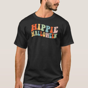 Hippie Halloween Ghost 60er 70er Costume Groovy Sp T-Shirt