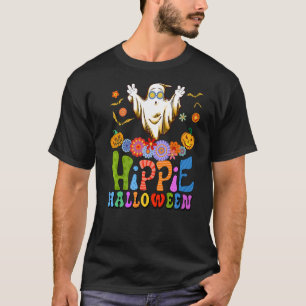 Hippie Halloween Ghost Gefärbte Krawatte Hippie Ko T-Shirt