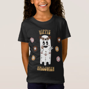 Hippie Halloween Ghost Kids' T-Shirt