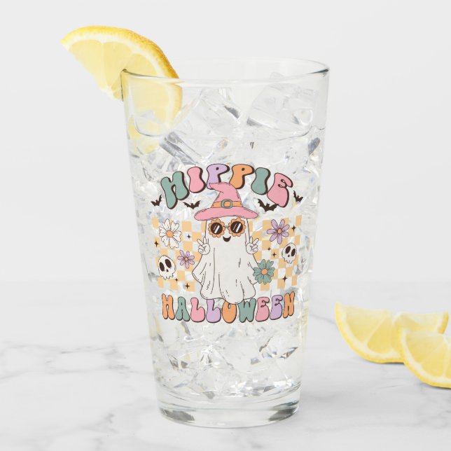 Hippie Halloween Glas (Vorderseite Ice)