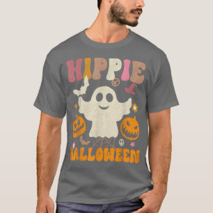 Hippie Halloween Kostume 70er Vibes Groovy Ghost H T-Shirt