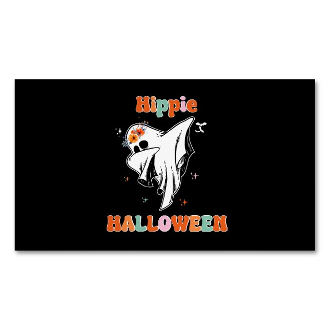 Hippie halloween magnetische visitenkarte (Vorderseite)