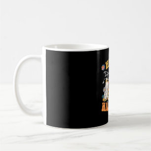Hippie Halloween Retro Floral Ghost Pumpkin Kaffeetasse