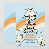 Hippie Halloween Retro Ghost Vier je Spooky
