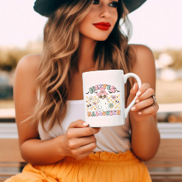 Hippie Halloween Retro Groovy Halloween Kaffeetasse