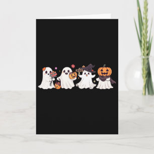Hippie Halloween Süßer Geist Boo Grusel Saison Kür Karte