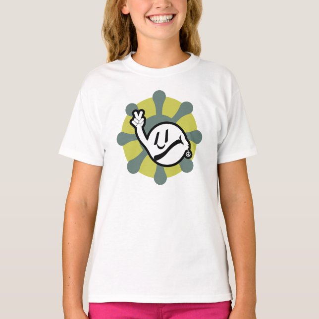 HIPPIE ICON flowers 2023 BY MASANSER T-Shirt (Vorderseite)