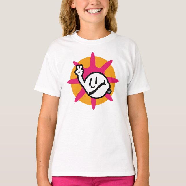 HIPPIE ICON flowers 2023 BY MASANSER T-Shirt (Vorderseite)