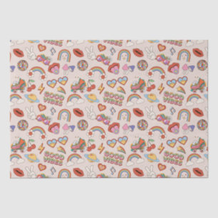 Hippie Icons Muster Seidenpapier