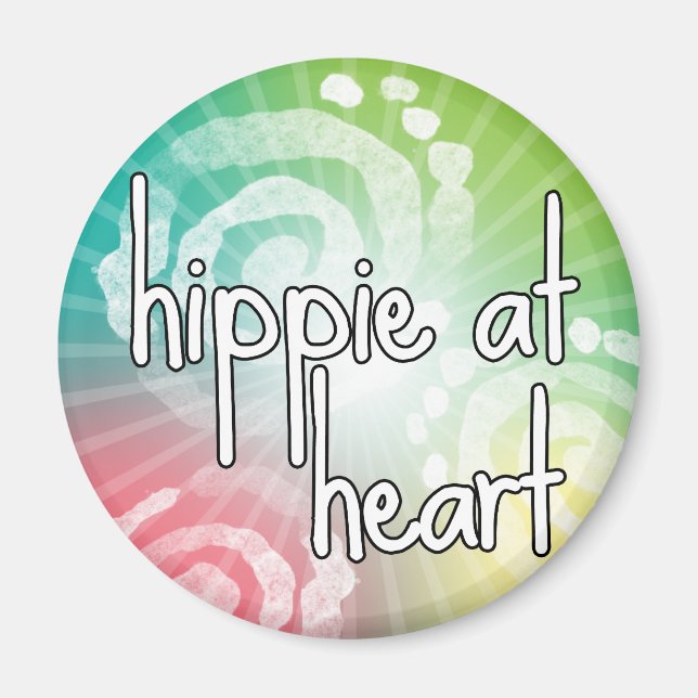 Hippie im Herzen Magnet (Vorne)