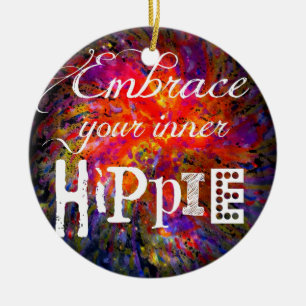 Hippie Keramikornament