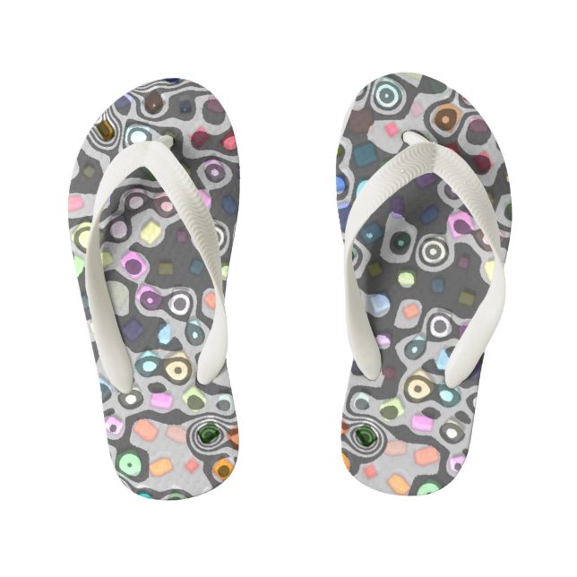 Hippie-Kleinkind-Flip-Flops Kinderbadesandalen (Fußbett)