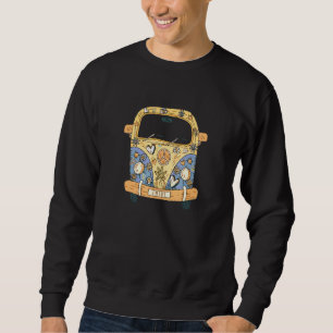 Hippie Kostm Peace Liebe Blume Power Retro Camper Sweatshirt
