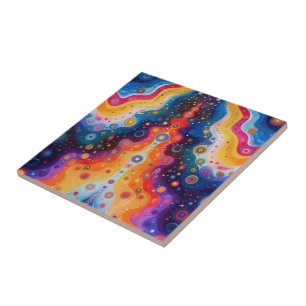 Hippie-Kunst Keramikfliese