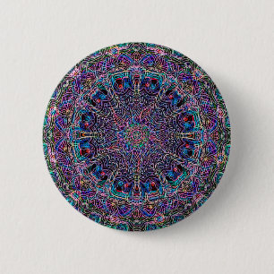 Hippie-Kunst Psychadelic Druck Button