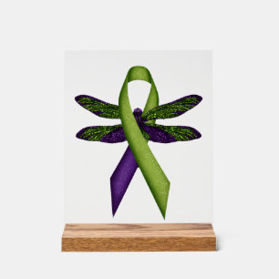 Hippie Libelle Grüne Schleife Zerebralparese bewus Acrylschild