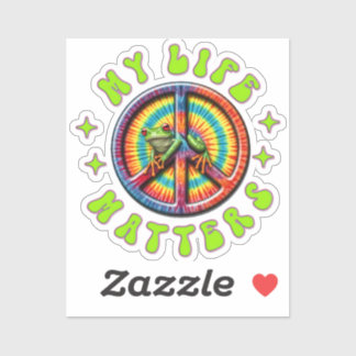 Hippie Liebe Frieden Leben Zählt Custom Aufkleber