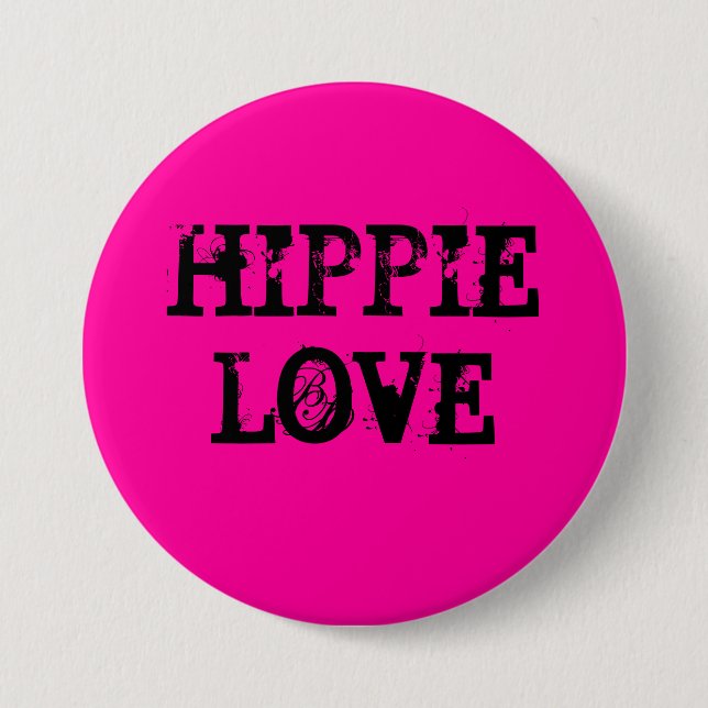 hippie love button (Vorderseite)