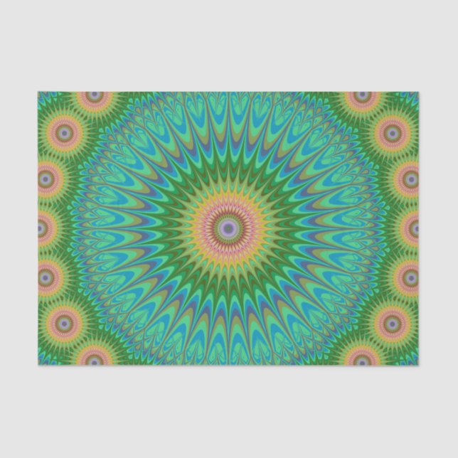 Hippie-Mandala Seidenpapier (Vorderseite)