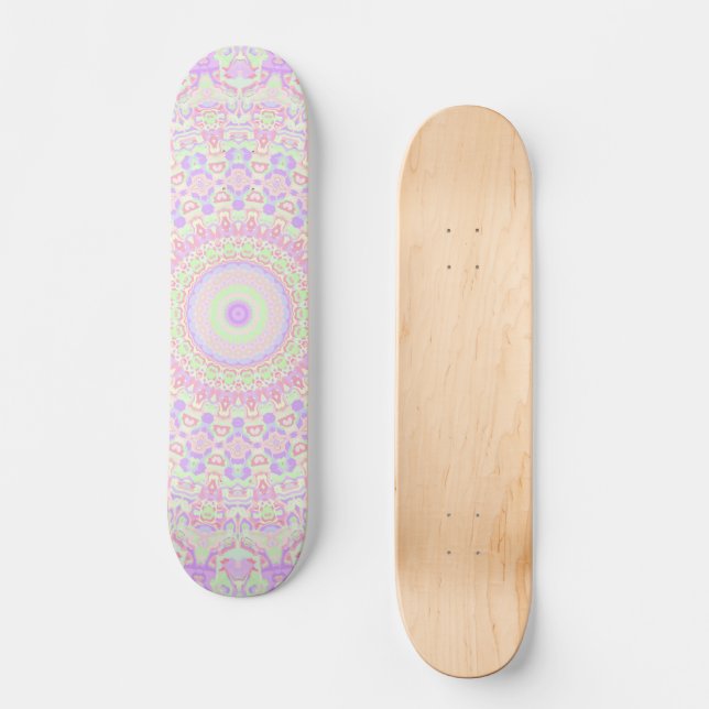 Hippie Mandala Skateboard (Vorderseite)