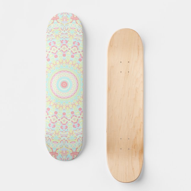 Hippie Mandala Skateboard (Vorderseite)