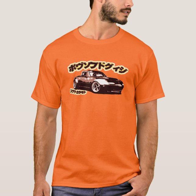 Hippie Miata T-Shirt (Vorderseite)
