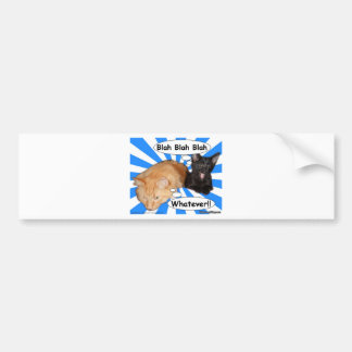 Hippie-Miezekatze Blabla - Blabla was auch immer!! Autoaufkleber