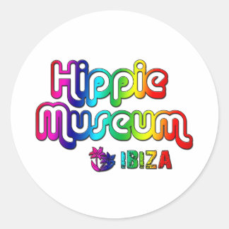 Hippie Museum Ibiza Runder Aufkleber