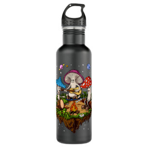 Hippie Mushrooms Camping Psychedelic Forest Fungi Edelstahlflasche