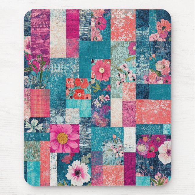 Hippie Patchwork Mousepad (Vorne)
