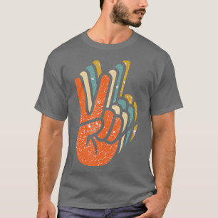Hippie Peace 60er 70er Gefärbte Krawatte Hippie Gi T-Shirt