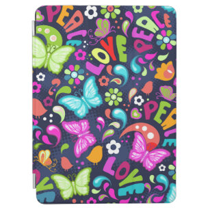 Hippie Peace and Liebe Butterfly iPad Cover