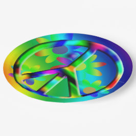 Hippie Peace Blume Power Party Teller