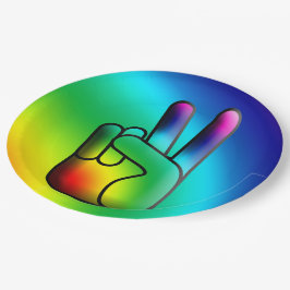 Hippie Peace Hand Signing Party Teller