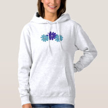 Hippie Peace Signa Blume Power Lila Aqua